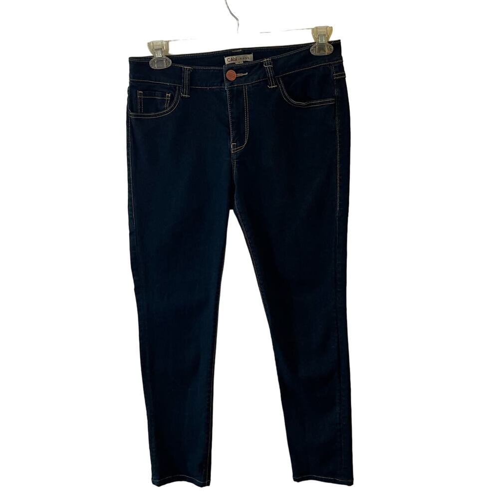 CAbi Ankle Jeans women’s Sz 8 Dark Wash Denim
Blue Casual Stretch Athleisure